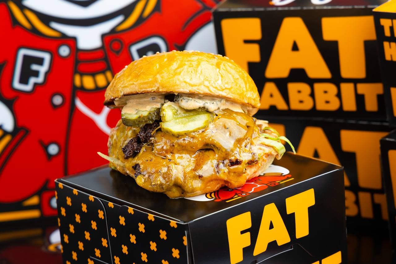 Fat Rabbit Double Cheeseburger